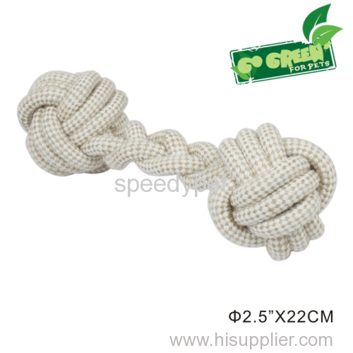 Huge jumbo natural jute-cotton rope toys dumbbell shape