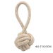 Go green for pets ECO-friendly rope toy ball with handle