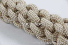 ECO-friendly pet jute-cotton with rope toys handle