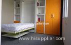 Single Folding Wall Bed Multifunctional Green and Orange for Kids Room