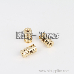 brass knurled machining lathe nut