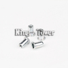Flat head shoulder screw with spring nickel plated