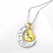 mon i love you to the moon and back necklace silver moon and heart necklace