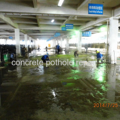 Garage concrete floor pothole repair mortar
