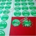 Custom round tamper proof security destructible calibration stickers