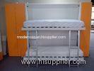 Pull Down Bunk Wall Beds , Double Wall Beds , E1 Grade Material White Color