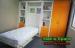 Kids Vertical Wooden Single Murphy Wall Bed Bedroom Furniture With Dining Table