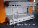 Modern Double Wall Bunk Bed With Stairs for Kids , White Color E1 Grade MDF