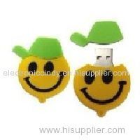 Smile face PVC USB Flash Drive