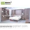 Double big Folding Wall Bed , hidden wall bed With Bookshelf