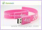 Pink Yellow Black Silicon Wristband USB Flash Drive USB Flash Momory Bracelet for Girl
