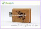 Large Capacity Wooden USB Flash Drive 2.0 16GB 8GB , High - speed