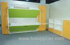 Home Use Wood Modern Bunk Wall Beds E1 Grade Material Green Color