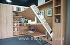 Space Saving Folding Wall Bed Modern With Bookshelf And Office Table