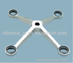 Stainless steel spider fittings (4-legs) for point-fixed glass curtain wall