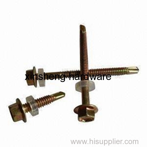 Hex Flange Roofing Screw with EPDM Washer