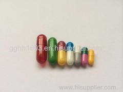 Empty Gelatine Capsules (color and size)