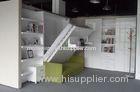 Functional Space Saving Fold Up Wall Bed Hidden Double Wall With Sofa And Bookshelf