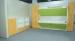Double Decker Murphy Wall Bed , Green Multi-function Bunk Wall Bed