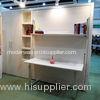 Enviromental Customized Vertical Wall Bed With Desk / Bookshelf Malamine Finishing