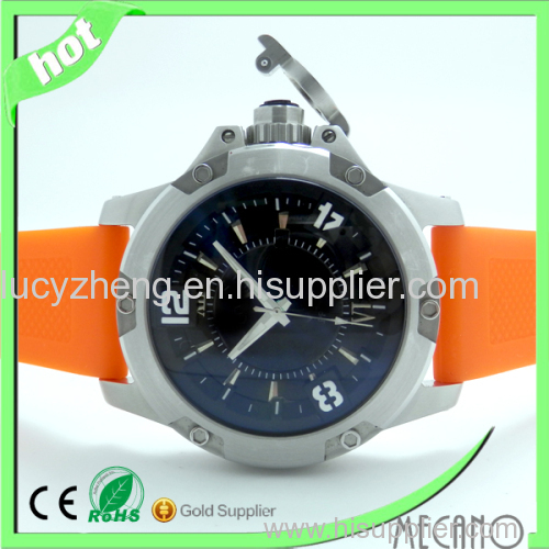 Relogio for men stainless steel watch silicone watch