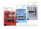 Portable Multi Color Double Extruder 3D Printer Printing Plastic PVA / PC