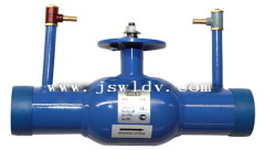 Flow balancing valve with butt end DN25-DN250