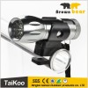 3/5/9 white led waterproof titanium front led bike light