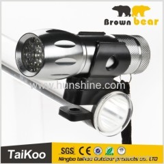 3/5/9 white led waterproof titanium front led bike light