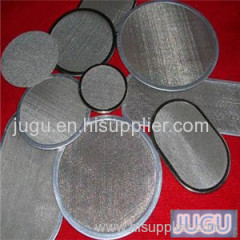 circular stainless steel mesh filter disc