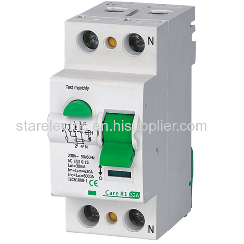 R1 series electromagnetic leakage circuit breaker  6A-63A  20000 times Mechanical life 