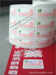 Warranty void if damaged fragile warranty stickers for repair use