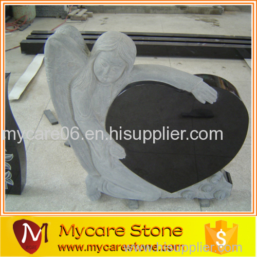 China black angle heart headstone wholesale