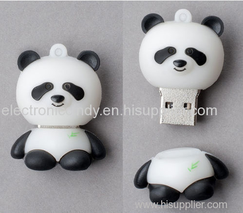 Panda shape USB flash disk