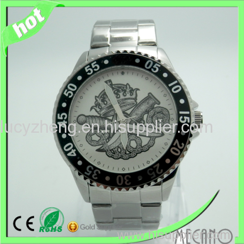 5ATM water resistant stainless steel watch for man