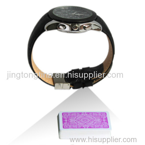 2015 XF Newest leather watch IR camera for poker cheat|poker analyzer|marked cards0