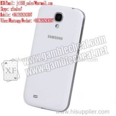 XF white color samsung S4 mobile phone camera for poker scanner