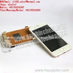 XF camera of charger case for iPhone 6 mobile phone for poker analyzer