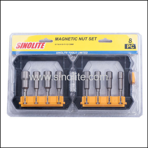 8pcs: 6-7-8-9-10-11-12-13mm Magnetic nut set