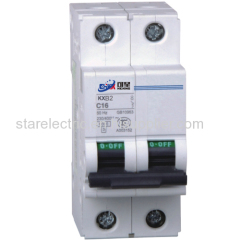 KXB2-63 high breaking capacity miniature circuit breaker 3A to 63A rated working voltage 400V circuit