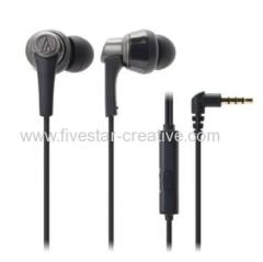 SonicPro ATH-CKR5iS Earbuds with Microphone for Smartphones Audio-Technica ATH-CKR5is Black