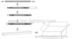 Anti-dust Rigid LED Fitting with 2835 SMD led chips