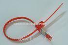 Red PP Plastic Security Seals With 30kgs Pull Load For Supermarkets