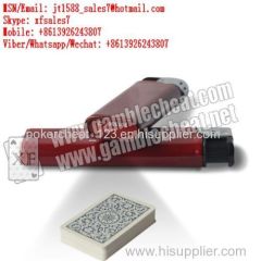 XF brand newest dark red plastic lighter IR camera for marked playing cards and poker analyzer