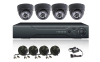 420TVL Indoor Dome Camera 4CH DVR Kit SONY CCD CCTV Camera System