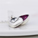 Fashion Jewelry Pure Silver Enamel I Love You Two Half Heart Necklaces