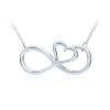 Factory Direct Sale Fashion Hot Sale Silver Infinity Love Necklace