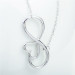 Factory Direct Sale Fashion Hot Sale Silver Infinity Love Necklace