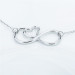 Factory Direct Sale Fashion Hot Sale Silver Infinity Love Necklace