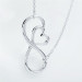 Factory Direct Sale Fashion Hot Sale Silver Infinity Love Necklace